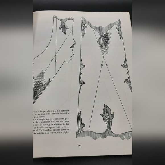 Checkering and Carving of Gunstocks by Monty Kennedy Vintage Hardcover Book - Picture 5 of 9